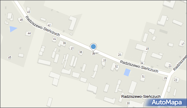 Radziszewo-Sieńczuch, Radziszewo-Sieńczuch, 35, mapa Radziszewo-Sieńczuch