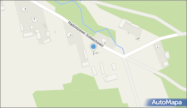 Radziszewo-Sobiechowo, Radziszewo-Sobiechowo, 2, mapa Radziszewo-Sobiechowo