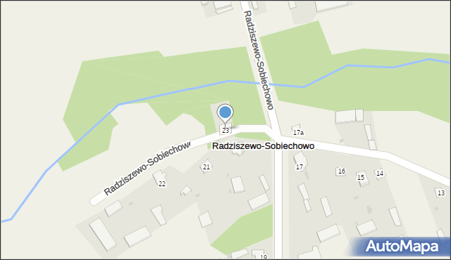 Radziszewo-Sobiechowo, Radziszewo-Sobiechowo, 23, mapa Radziszewo-Sobiechowo