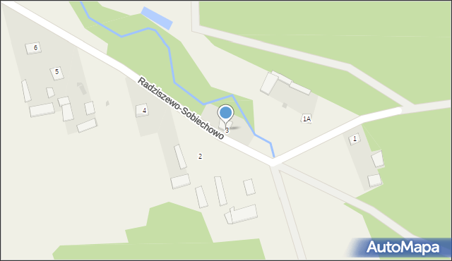 Radziszewo-Sobiechowo, Radziszewo-Sobiechowo, 3, mapa Radziszewo-Sobiechowo