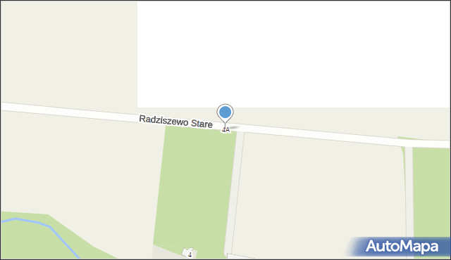 Radziszewo Stare, Radziszewo Stare, 4A, mapa Radziszewo Stare