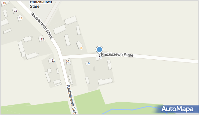 Radziszewo Stare, Radziszewo Stare, 5, mapa Radziszewo Stare