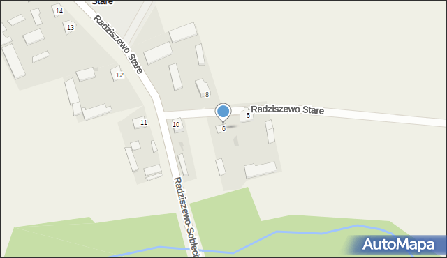 Radziszewo Stare, Radziszewo Stare, 6, mapa Radziszewo Stare