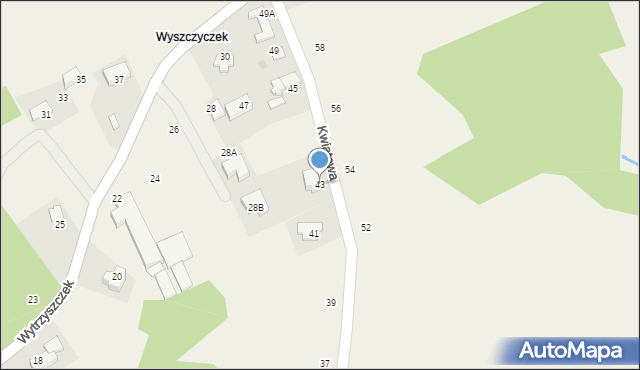 Radziszów, Radziszów, 43, mapa Radziszów