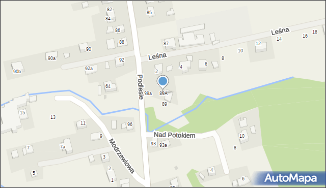 Radziszów, Radziszów, 89A, mapa Radziszów