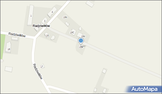 Radziwiłłów, Radziwiłłów, 19e, mapa Radziwiłłów