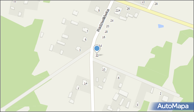 Radziwiłłówka, Radziwiłłówka, 12, mapa Radziwiłłówka