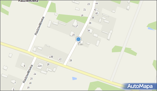Radziwiłłówka, Radziwiłłówka, 32, mapa Radziwiłłówka