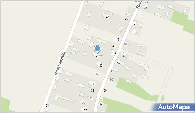 Radziwiłłówka, Radziwiłłówka, 41, mapa Radziwiłłówka