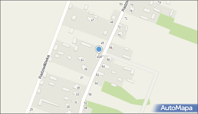 Radziwiłłówka, Radziwiłłówka, 41A, mapa Radziwiłłówka
