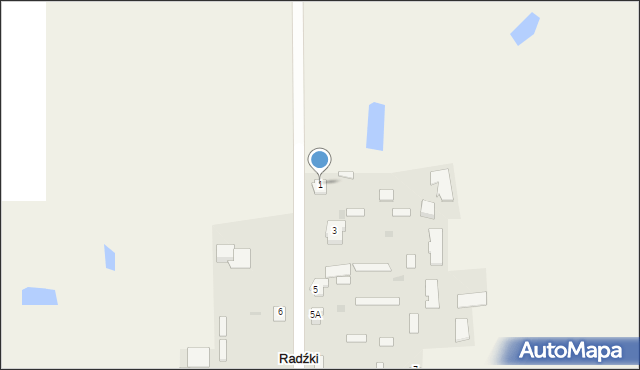 Radźki, Radźki, 1, mapa Radźki