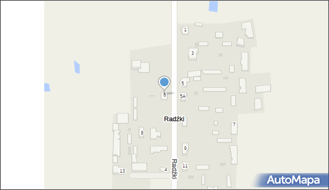Radźki, Radźki, 6, mapa Radźki