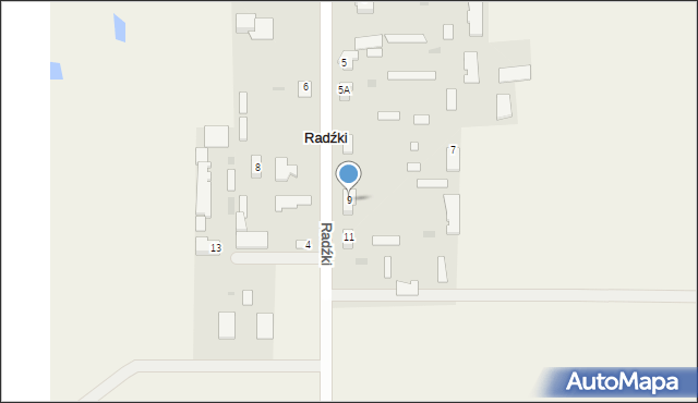 Radźki, Radźki, 9, mapa Radźki