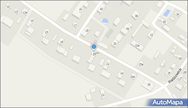 Radzowice, Radzowice, 19, mapa Radzowice
