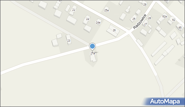 Radzowice, Radzowice, 27a, mapa Radzowice