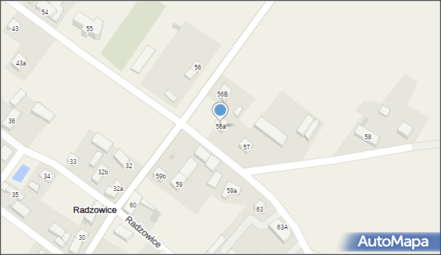 Radzowice, Radzowice, 56a, mapa Radzowice