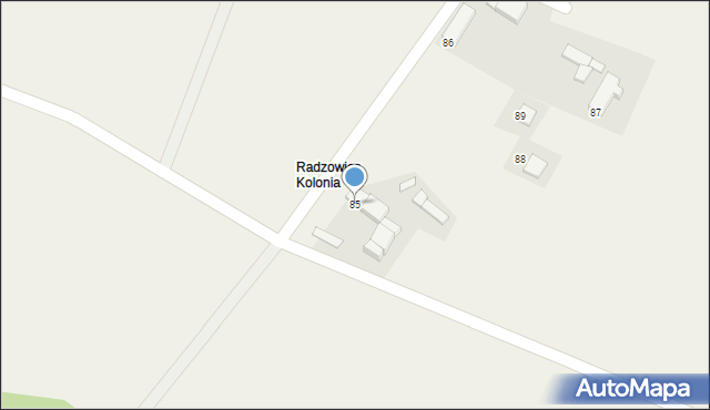 Radzowice, Radzowice, 85, mapa Radzowice