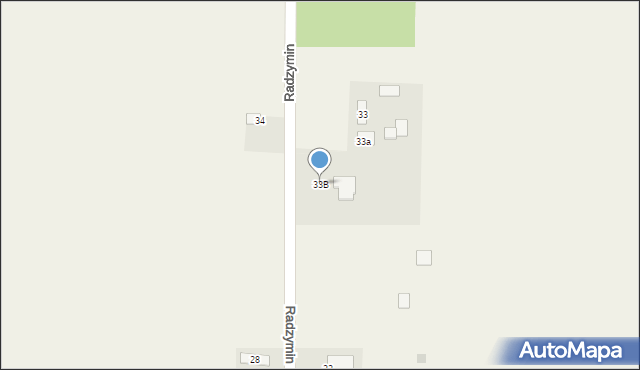 Radzymin, Radzymin, 33B, mapa Radzymin