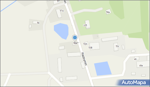 Radzymin, Radzymin, 56a, mapa Radzymin