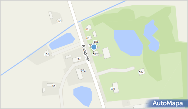 Radzymin, Radzymin, 58, mapa Radzymin