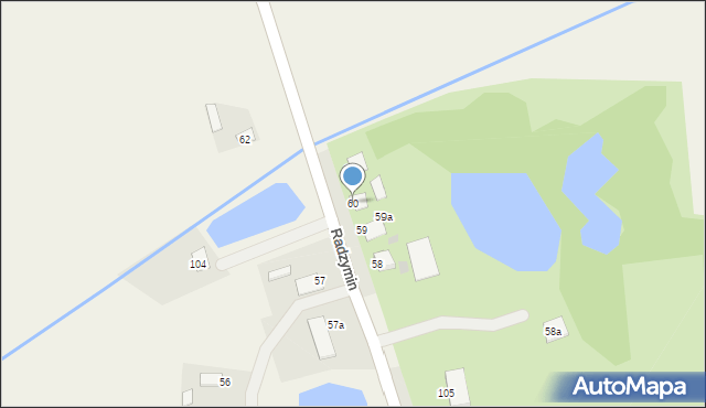 Radzymin, Radzymin, 60, mapa Radzymin