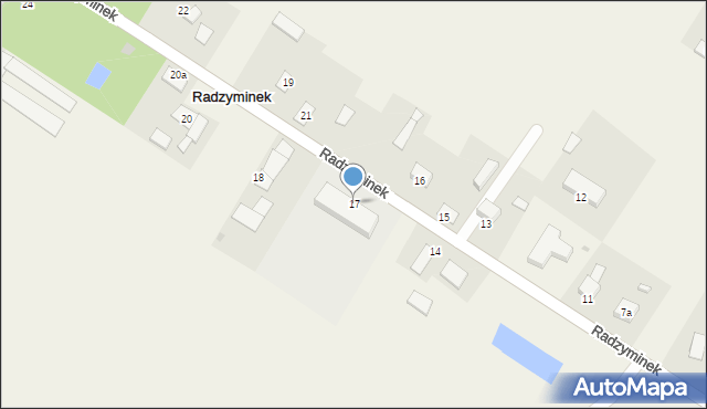 Radzyminek, Radzyminek, 17, mapa Radzyminek