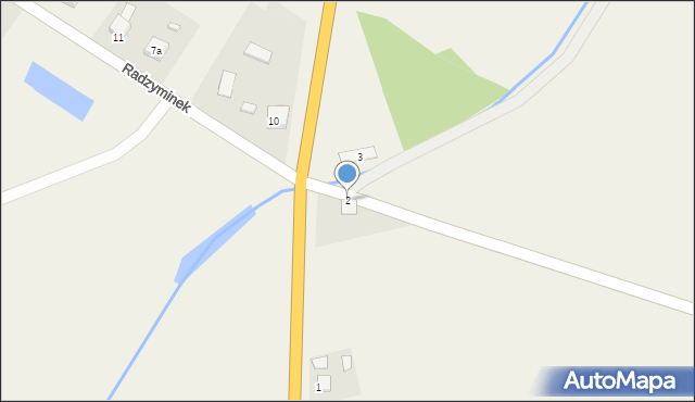 Radzyminek, Radzyminek, 2, mapa Radzyminek