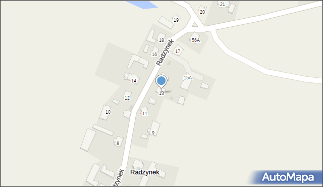 Radzynek, Radzynek, 13, mapa Radzynek