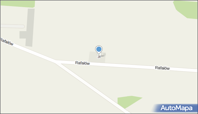Rafałów, Rafałów, 18, mapa Rafałów