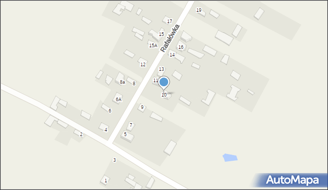 Rafałówka, Rafałówka, 10, mapa Rafałówka