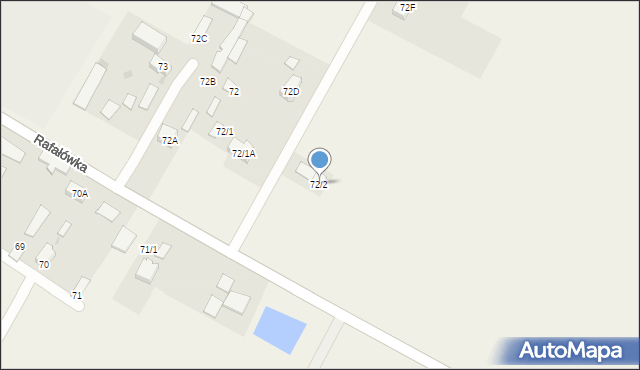 Rafałówka, Rafałówka, 72/2, mapa Rafałówka