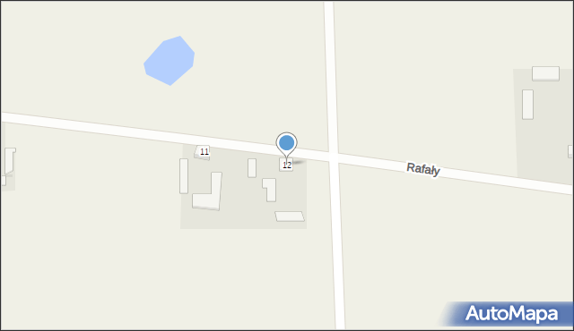 Rafały, Rafały, 12, mapa Rafały