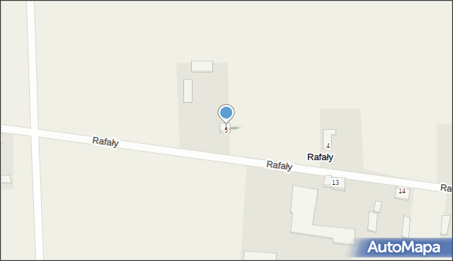 Rafały, Rafały, 5, mapa Rafały