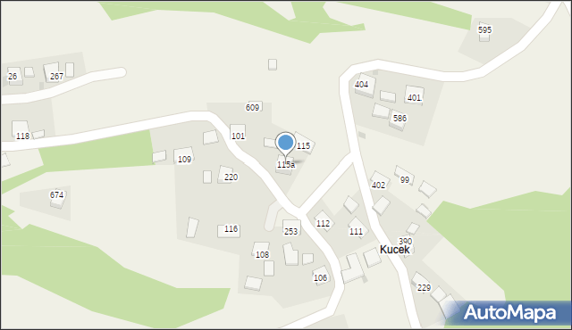 Rajbrot, Rajbrot, 115a, mapa Rajbrot