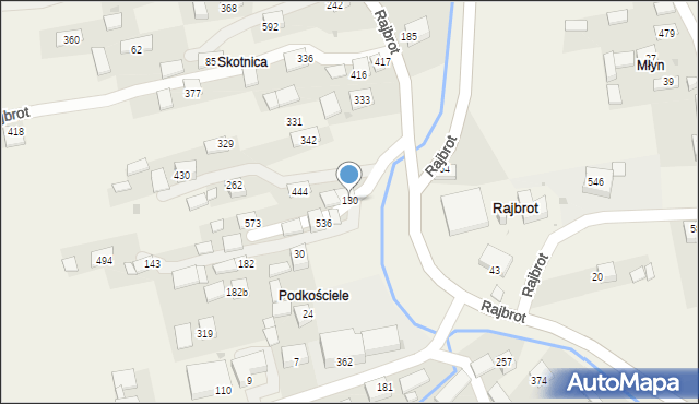 Rajbrot, Rajbrot, 130, mapa Rajbrot