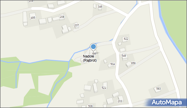 Rajbrot, Rajbrot, 205, mapa Rajbrot