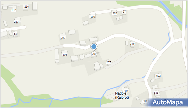 Rajbrot, Rajbrot, 208, mapa Rajbrot