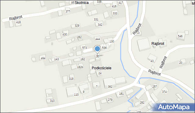 Rajbrot, Rajbrot, 30, mapa Rajbrot