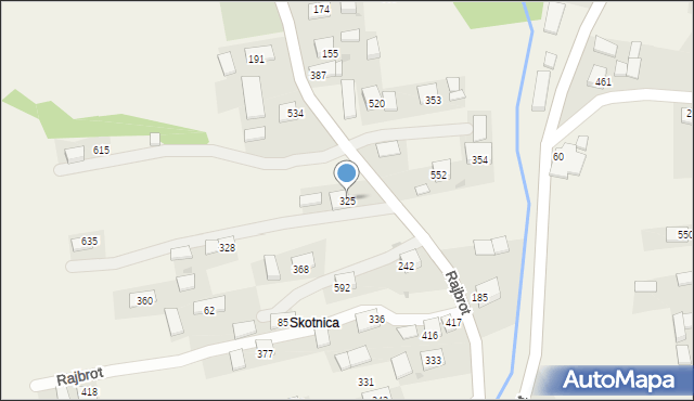 Rajbrot, Rajbrot, 325, mapa Rajbrot