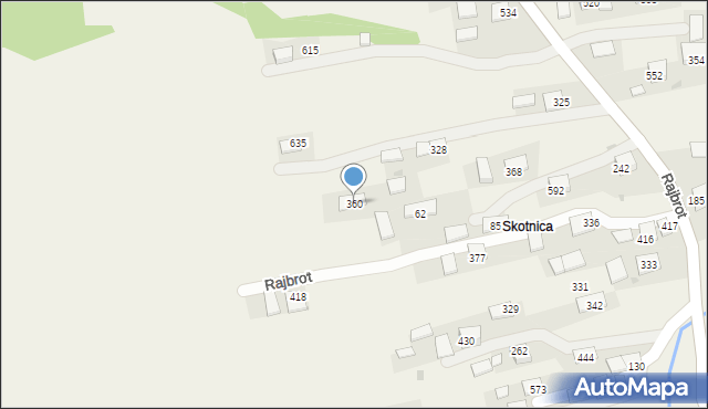 Rajbrot, Rajbrot, 360, mapa Rajbrot