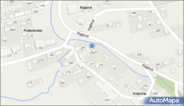 Rajbrot, Rajbrot, 374, mapa Rajbrot