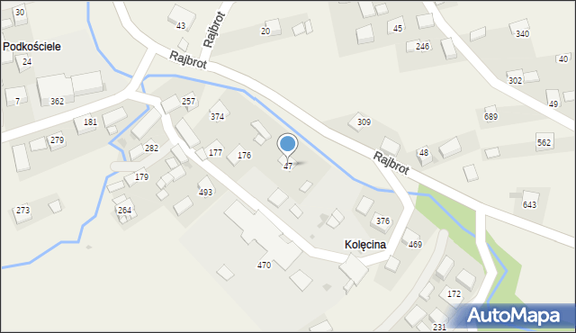 Rajbrot, Rajbrot, 47, mapa Rajbrot
