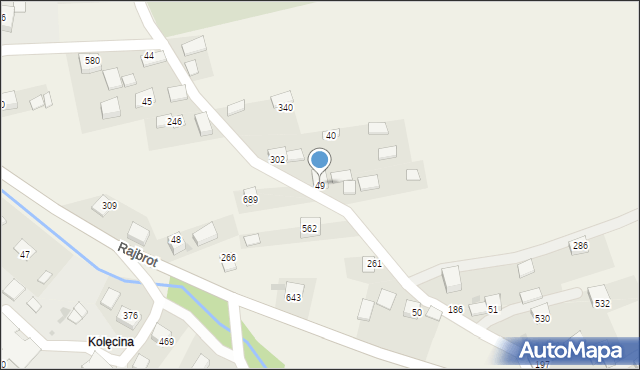 Rajbrot, Rajbrot, 49, mapa Rajbrot