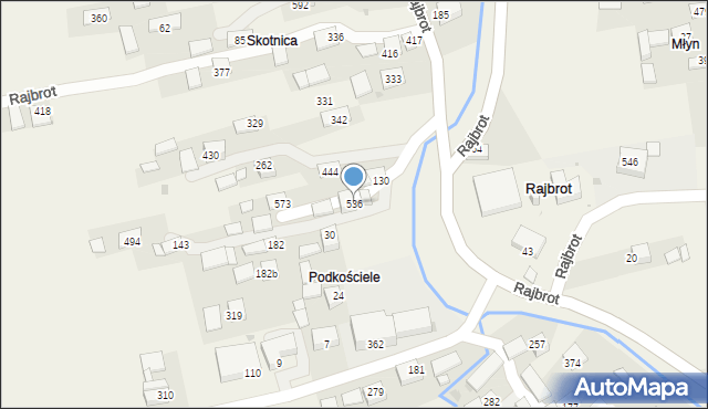 Rajbrot, Rajbrot, 536, mapa Rajbrot