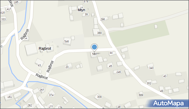Rajbrot, Rajbrot, 580, mapa Rajbrot