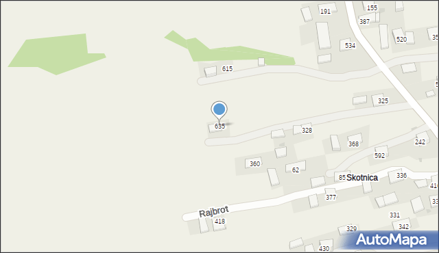 Rajbrot, Rajbrot, 635, mapa Rajbrot