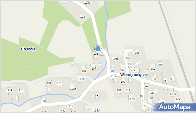 Rajcza, Rajcza, 102A, mapa Rajcza