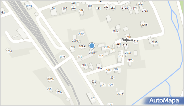 Rajcza, Rajcza, 220a, mapa Rajcza
