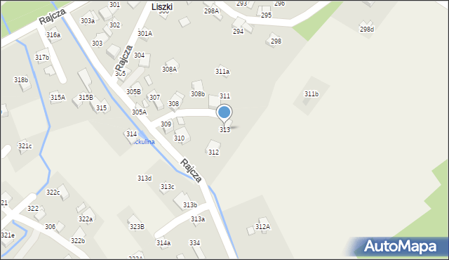 Rajcza, Rajcza, 313, mapa Rajcza