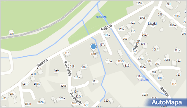 Rajcza, Rajcza, 318b, mapa Rajcza